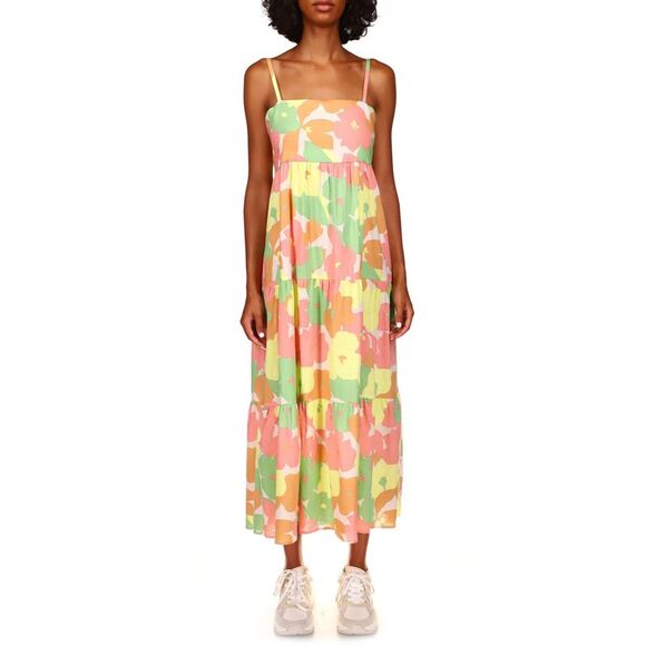 Sanctuary Getaway Printed Maxi Dress In Flower Burst XL - Picture 1 of 3